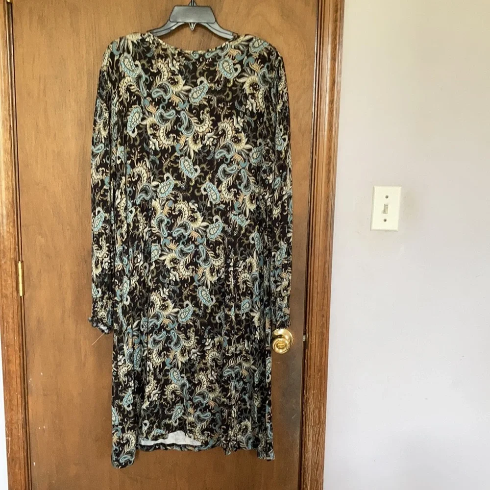 Relisted Skyes the Limit floral print smock detail dress soft w stretch boho 3X - Picture 12 of 17